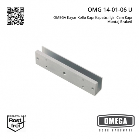 OMEGA Kayar Kollu Kapı Kapatıcı İçin Cam Kapı Montaj Braketi