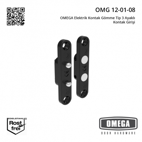 OMEGA Elektrik Kontak Gömme Tip 3 Ayaklı Kontak Girişi