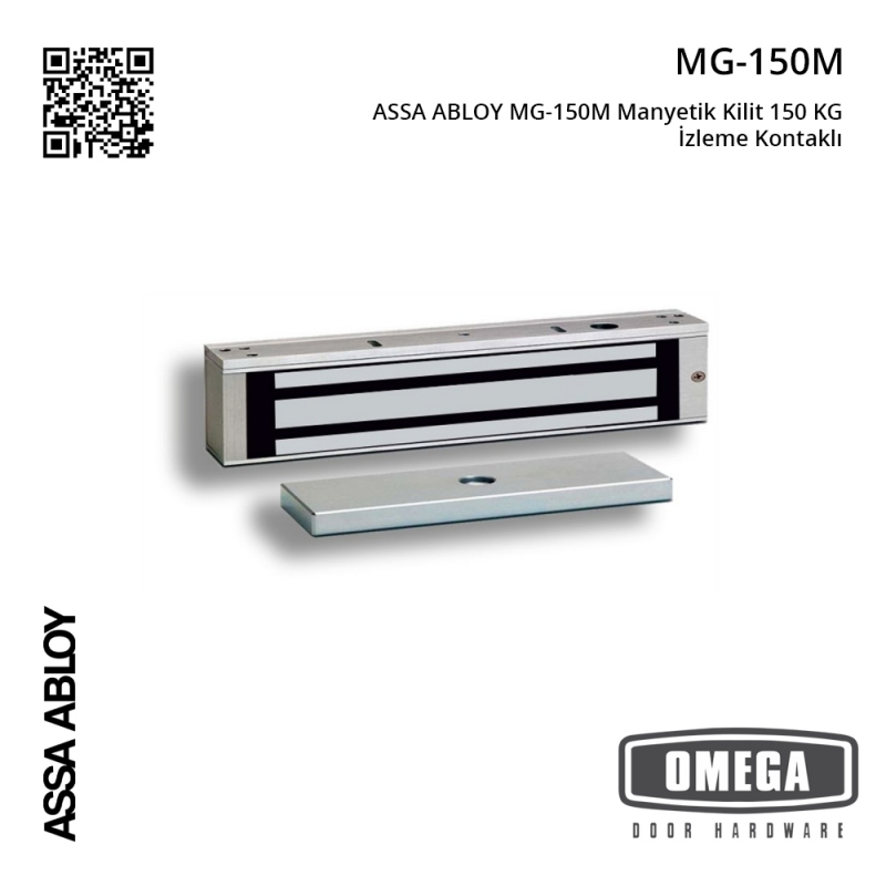 ASSA ABLOY MG-150M Manyetik Kilit 150 KG İzleme Kontaklı