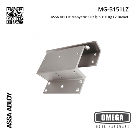 ASSA ABLOY MG-B151LZ Manyetik Kilit İçin 150 Kg LZ Braket