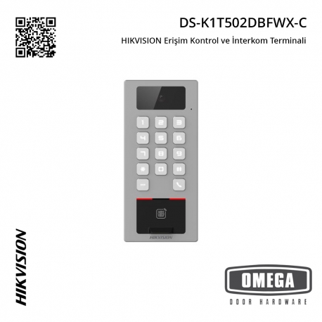 HIKVISION DS-K1T502DBFWX-C Erişim Kontrol ve İnterkom Terminali