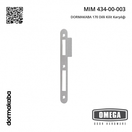 DORMAKABA 170 Dilli Kilit Karşılığı