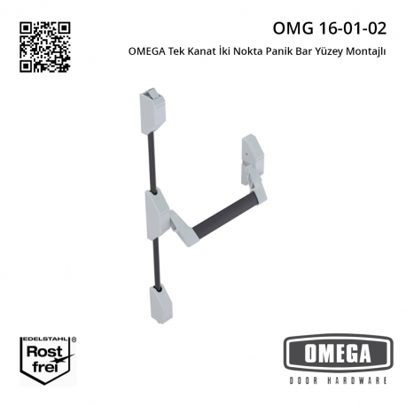 OMEGA Tek Kanat İki Nokta Panik Bar Yüzey Montajlı