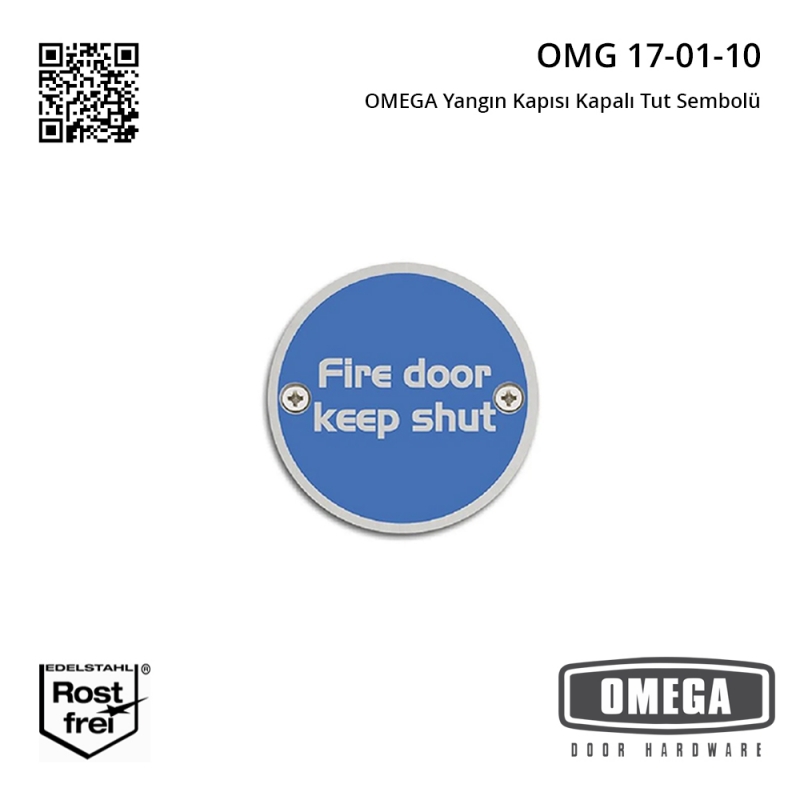 OMEGA Yangın Kapısı Kapalı Tut Sembolü