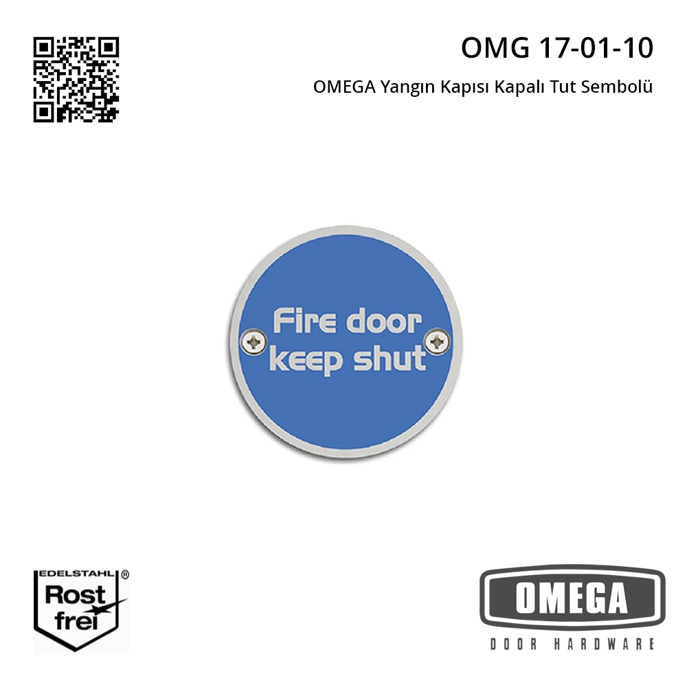 OMEGA Yangın Kapısı Kapalı Tut Sembolü