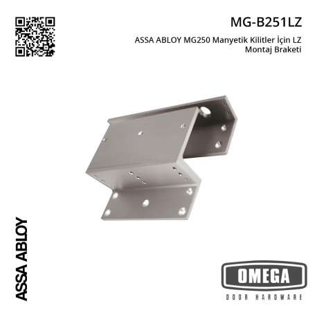 ASSA ABLOY MG250 Manyetik Kilitler İçin LZ Montaj Braketi