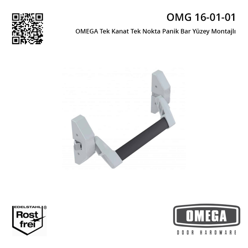 OMEGA Tek Kanat Tek Nokta Panik Bar Yüzey Montajlı