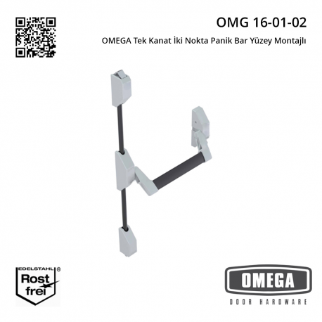 OMEGA Tek Kanat İki Nokta Panik Bar Yüzey Montajlı