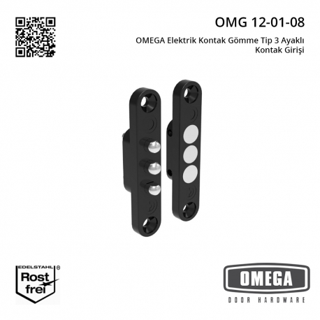 OMEGA Elektrik Kontak Gömme Tip 3 Ayaklı Kontak Girişi