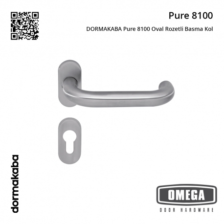 DORMAKABA Pure 8100 Oval Rozetli Basma Kol